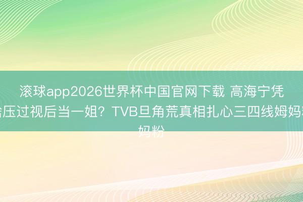 滚球app2026世界杯中国官网下载 高海宁凭啥压过视后当一姐?TVB旦角荒真相扎心三四线姆妈粉